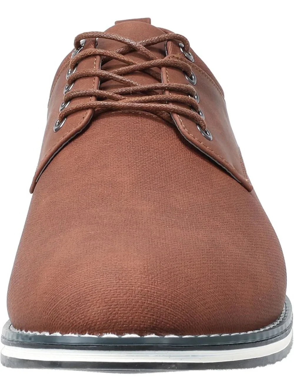 Men's Brown Wide Comfortable Lace-up Leather Business Orthopedic Oxford Shoes